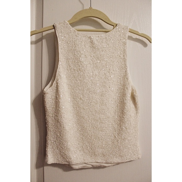 Bailey 44 You're The Top Cropped Sequin Tank XS - Picture 5 of 6